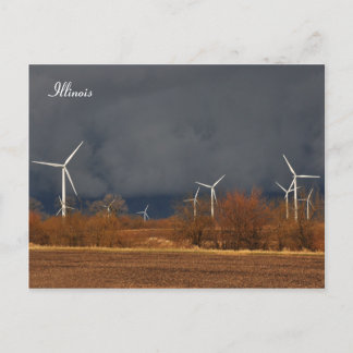 Illinois Windmills Vykort