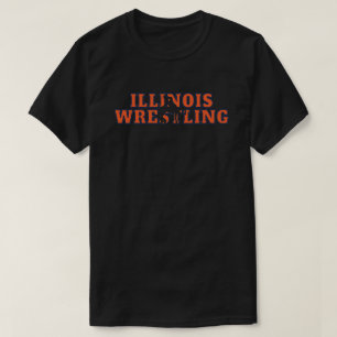 Illinois Wrestling Team Freestyle Wrestler Gear T Shirt