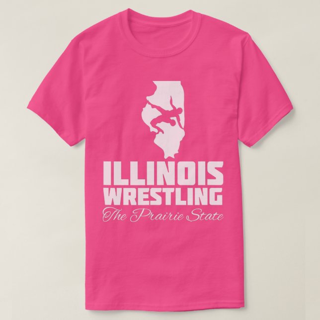 Illinois Wrestling USA State Wrestling T Shirt (Design framsida)