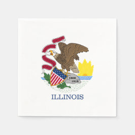 Illinoisan Flag, Flag of Illinois Pappersservett