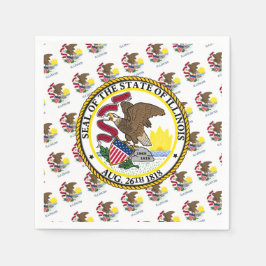Illinoisan Flag & Seal, Illinois Pappersservett