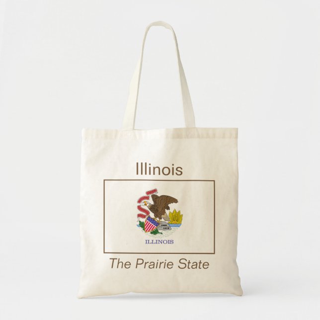 Illinoisan Flagga Bag Tygkasse (Framsidan)