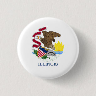 Illinoisansk Flagga, Flagga av Illinois Knapp