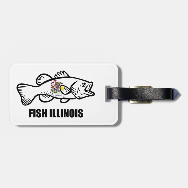Illinoisbass Bagagebricka (Baksida Vågrät)