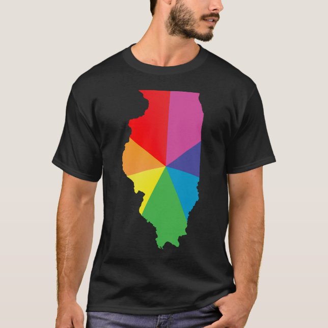 illinoiserat pride. tee shirt (Framsida)