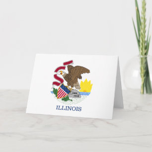 Illinoisiansk flagga, Flagga för Illinois Kort