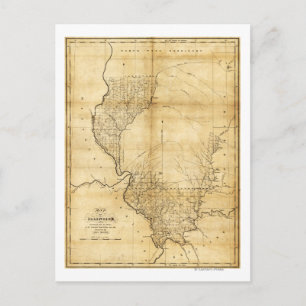 IllinoisPanoramic MapIllinois Vykort