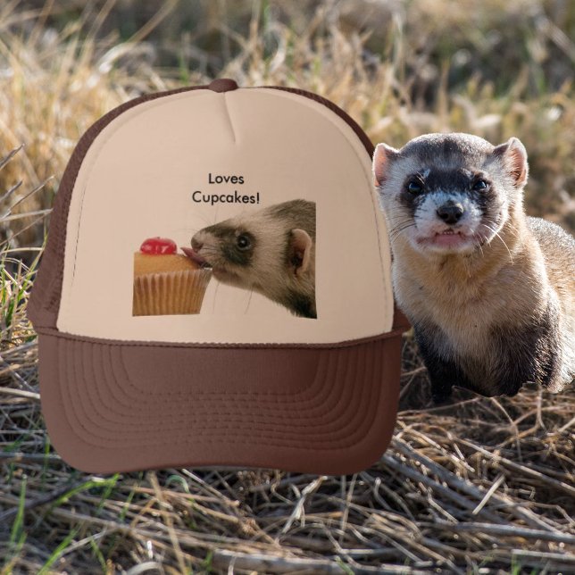 Illrar Kärlek Muffins Hat Keps (Ferrets Love Cupcakes Hat)