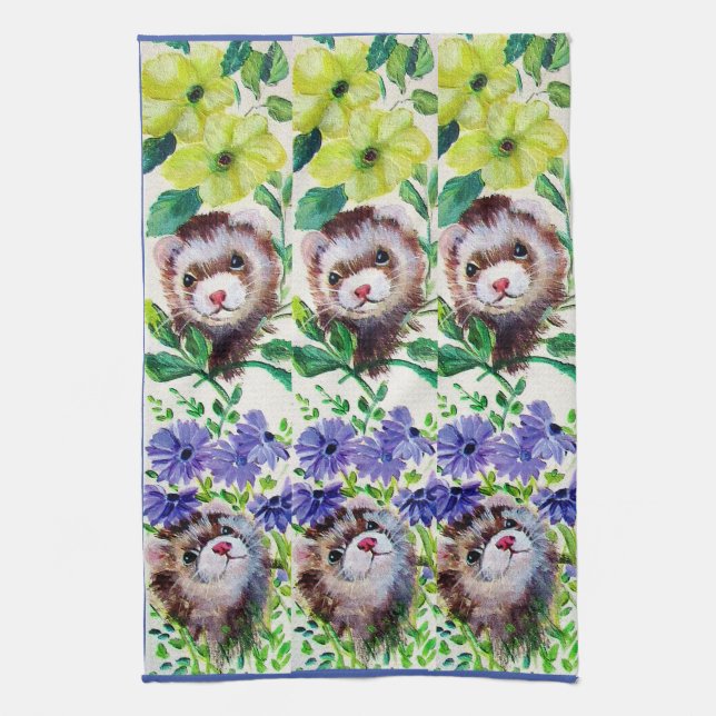 Illrar och blommor Köksdukar Kökshandduk (Vertikal)