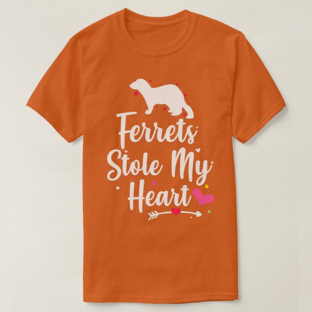 Illrar Stolar mitt hjärta Valentines day Animal Lo T Shirt (Design framsida)