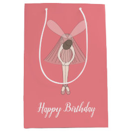 Illsima Ballerina Fairy Peach med text