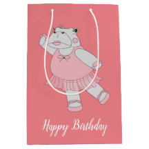 Illsima Ballerina Hippo persiko med text