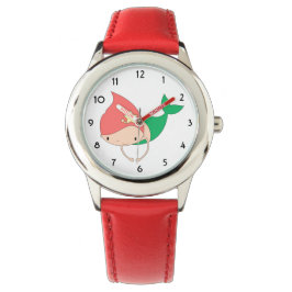 Illsima Cotton Candy Sjöjungfru Red Kids Watch Armbandsur