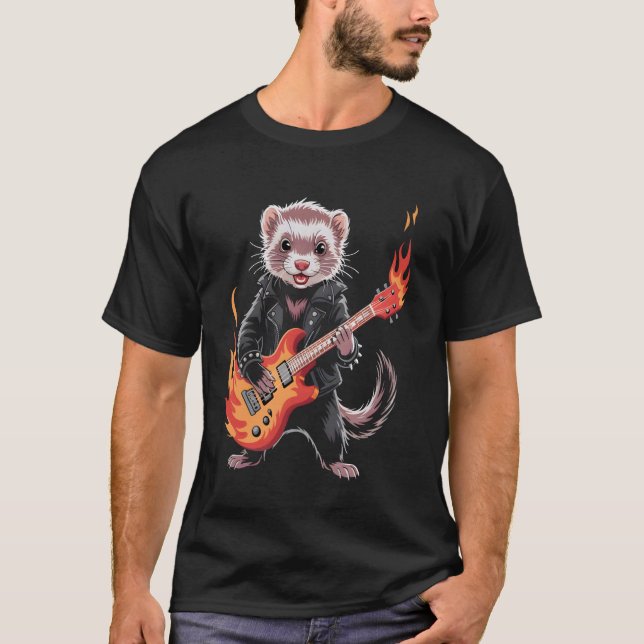 Illtjuven Rockband T Shirt (Framsida)