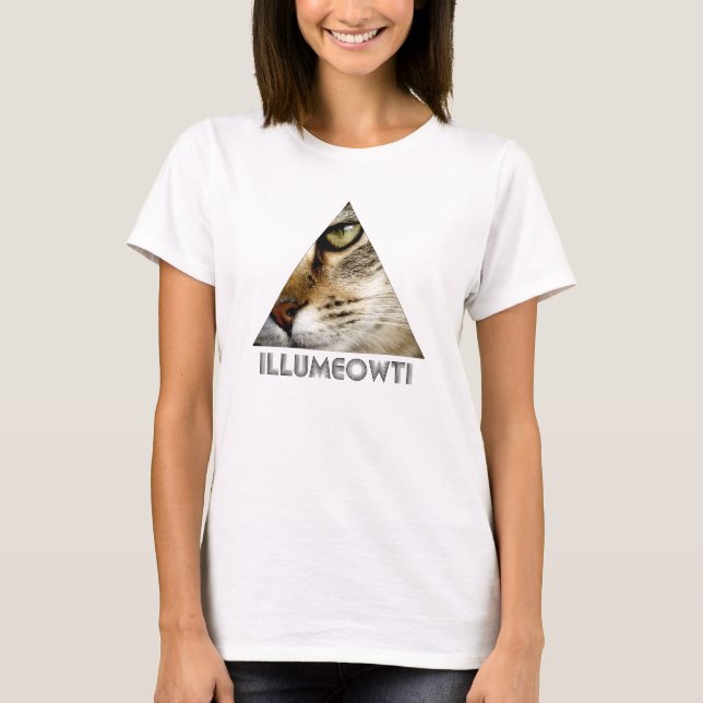 Illumeowti T-tröja (svart text) T-shirt (Framsida)