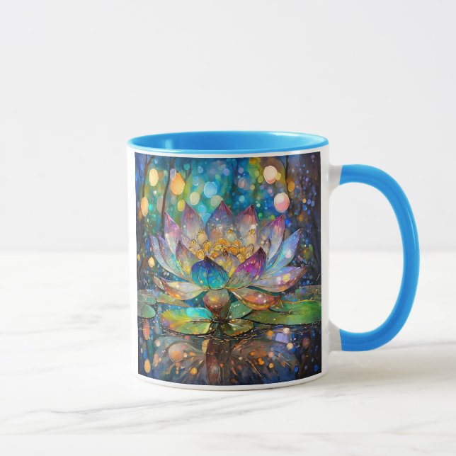 Illuminated Blooming Lotus Flower Mugg (Höger)