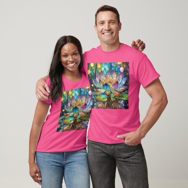 Illuminated Blooming Lotus Flower T Shirt (Unisex)