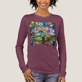 Illuminated Blooming Lotus Flower T Shirt