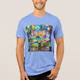 Illuminated Blooming Lotus Flower T Shirt