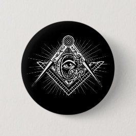 Illuminati All Seeing Öga Freemason Symbol Knapp