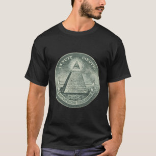 Illuminati All-Seeing Öga Funny Currency Graphic G T Shirt