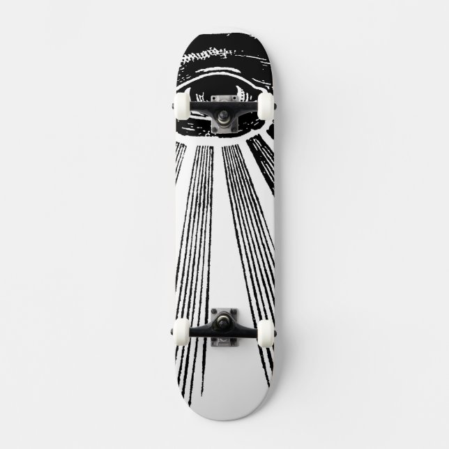 Illuminati All Seeing Öga Skateboard (Framsida)
