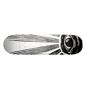Illuminati All Seeing Öga Skateboard Bräda 19,5 Cm