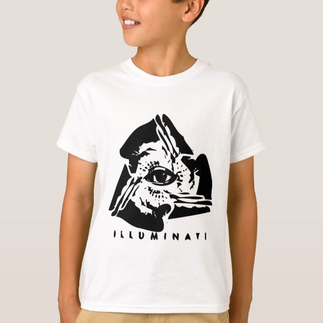 Illuminati All Seeing Öga T Shirt (Framsida)