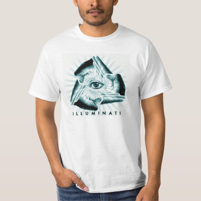 Illuminati all seende grafisk skjorta för öga t shirt (Framsida)