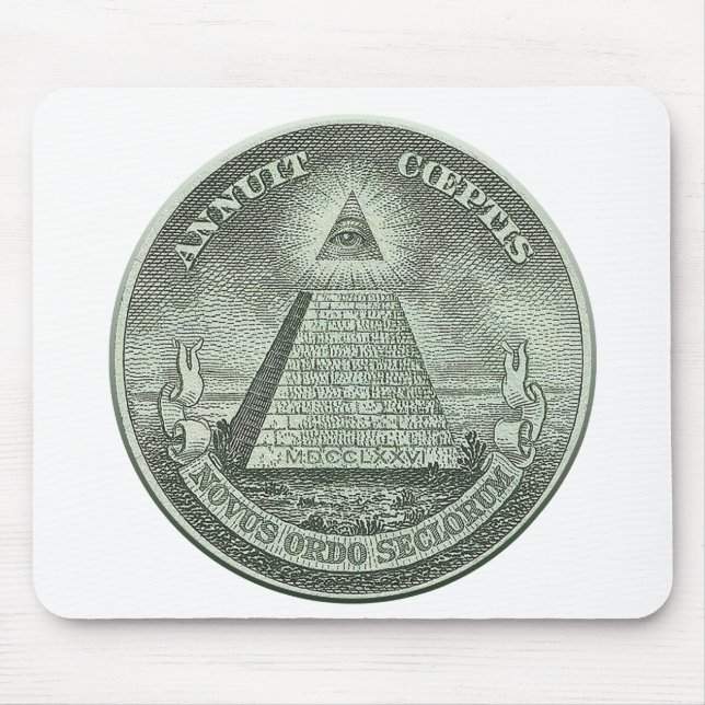 Illuminati - allt seende öga musmatta (Framsidan)