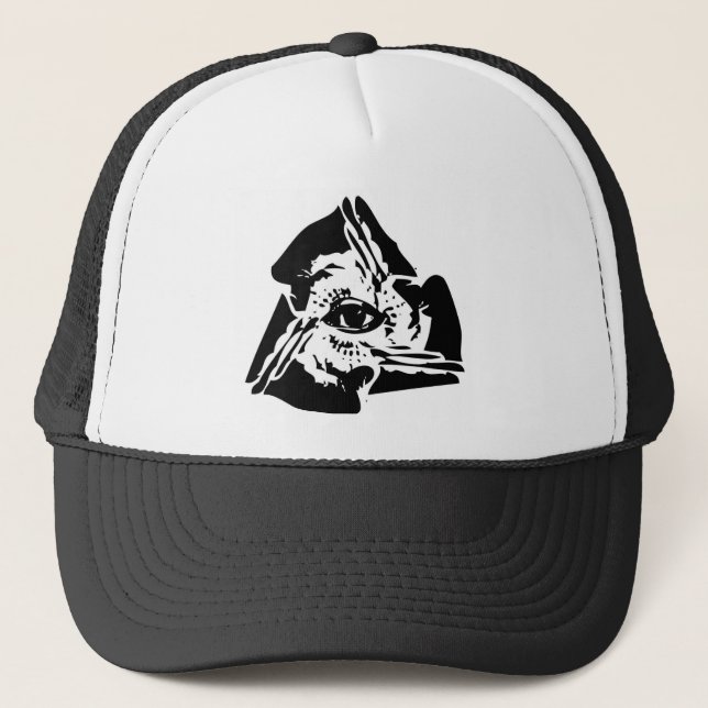 Illuminati allt seende öga truckerkeps (Framsida)