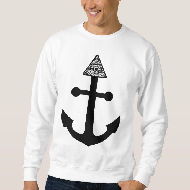 Illuminati ankrar lång ärmad tröja (Framsida)