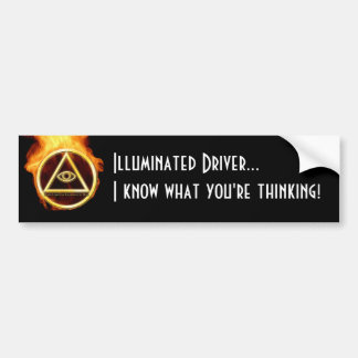 Illuminati avfyrar på bildekal