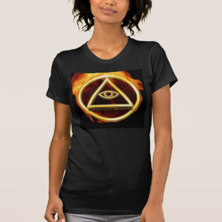Illuminati avfyrar på t-shirt