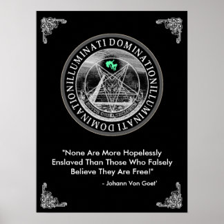 Illuminati Domination 18 tum x 24 tum Poster