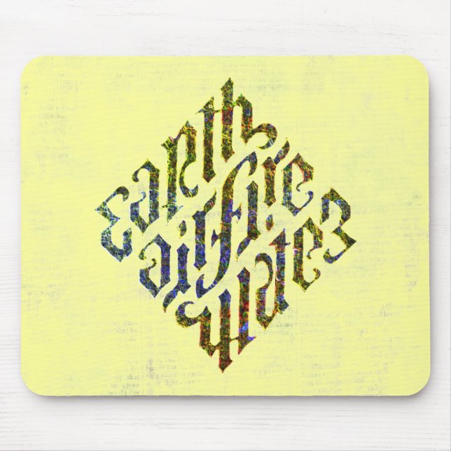 Illuminati - Earth Luft Fire Vatten Mousepad Musmatta (Framsidan)