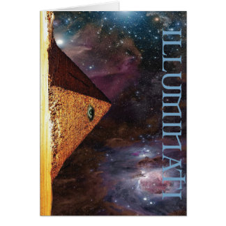 Illuminati galaktisktt gåta hälsningskort