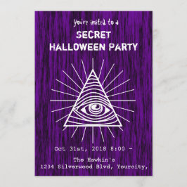 Illuminati Halloween fest Inbjudningar