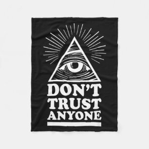 Illuminati Lita Inte Någon Öga Av Providence Fleecefilt
