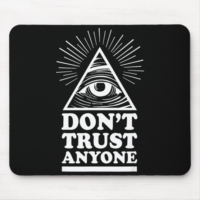 Illuminati Lita Inte Någon Ögonstenen  Musmatta (Framsidan)