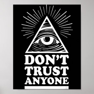 Illuminati Lita Inte På Någon Ögat Providence Poster