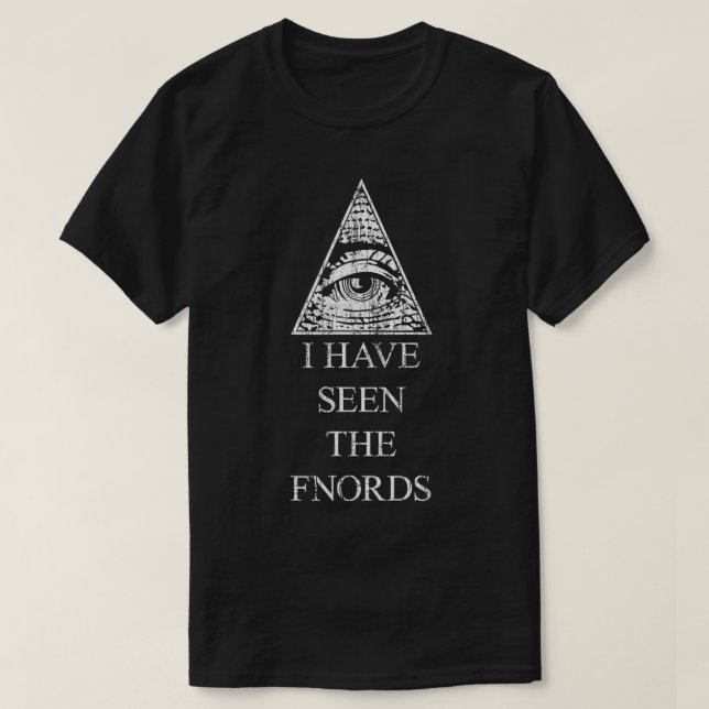 Illuminati Öga av förlossningen såg fnords T Shirt (Design framsida)