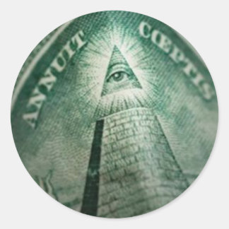 Illuminati Öga Runt Klistermärke