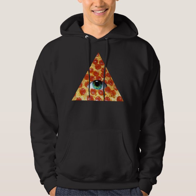 Illuminati Pizza Hoodie (Framsida)