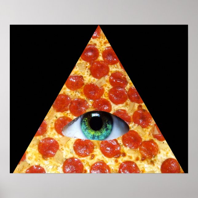 Illuminati Pizza Poster (Framsidan)