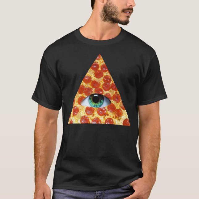 Illuminati Pizza Tee (Framsida)