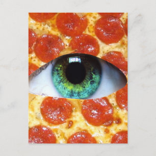Illuminati Pizza Vykort
