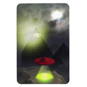 Illuminati pyramid och högvärdig Flexi magnet f