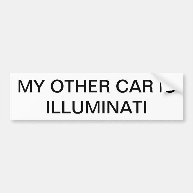 Illuminati riklig pinne bildekal (Framsidan)
