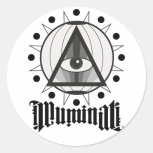 Illuminati Runt Klistermärke